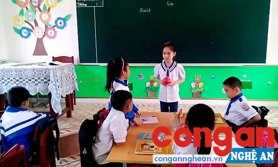 Một giờ học theo mô hình VNEN tại Trường Tiểu học Kỳ Sơn (Tân Kỳ)