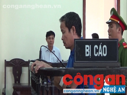Bị cáo Lê Văn Hồng tại phiên tòa