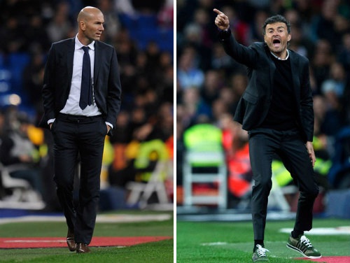 2 HLV tuổi trẻ tài cao Zidane (Real) và Enrique (Barca) sẽ lại có dịp đấu trí với nhau