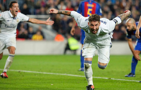Ramos ghi bàn quý hơn vàng cho Real