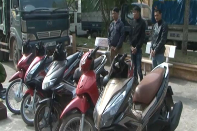 Các đối tượng trộm cắp xe máy trên địa bàn tỉnh Bắc Giang