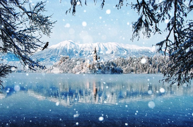 Một bức ảnh chụp vào mùa đông của nhiếp ảnh gia Peter From.
