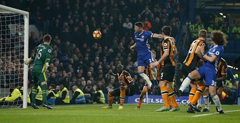 Costa ghi bàn trong trận đấu thứ 100 cho Chelsea