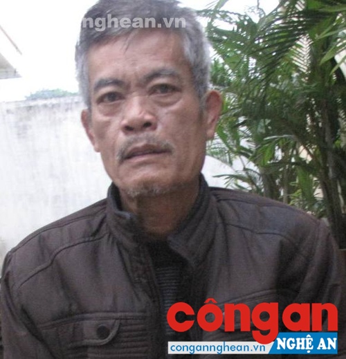 Phan Văn Thắm tại cơ quan CSĐT Công an huyện Diễn Châu