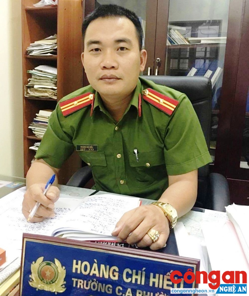 Thiếu tá Hoàng Chí Hiếu, Trưởng Công an phường Lê Lợi