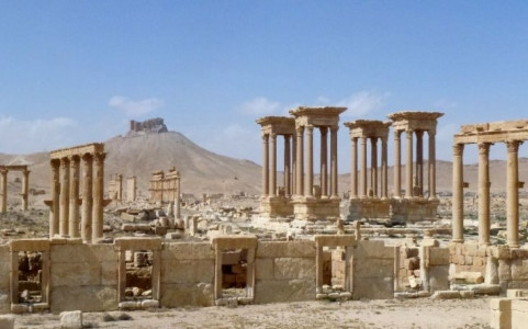 Khung cảnh tan hoang tại thành phố Palmyra. Ảnh: Reuters