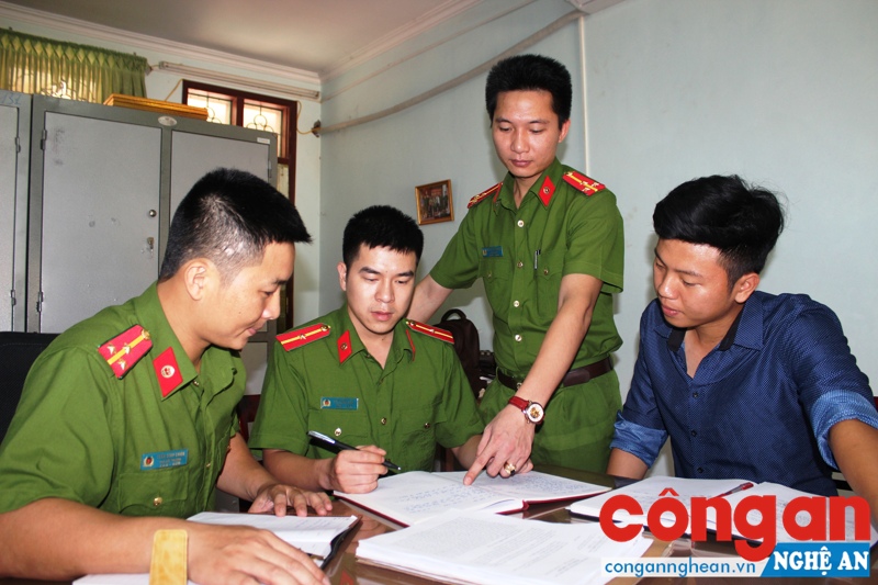 Đội Điều tra Tổng hợp Công an TX Thái Hòa tiến hành khoanh vùng đối tượng trộm cắp tài sản