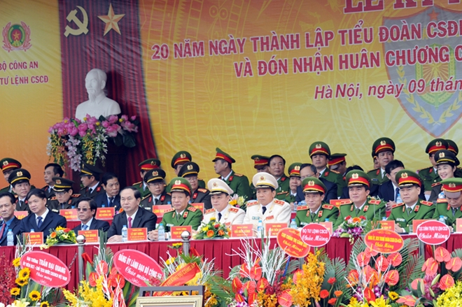 Chủ tịch nước Trần Đại Quang cùng các đại biểu dự Lễ kỷ niệm