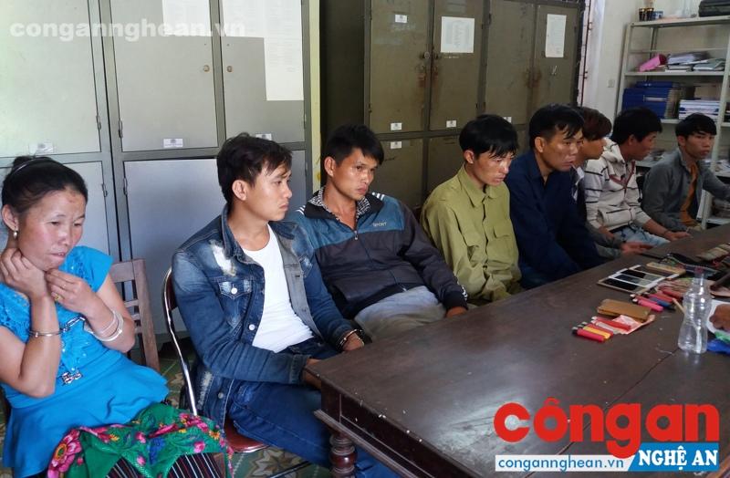 8 đối tượng ma túy bị lực lượng Công an Nghệ An bắt giữ