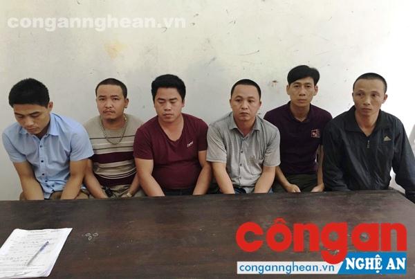 6 đối tượng tham gia đánh bạc bị Công an phường Lê Lợi bắt giữ