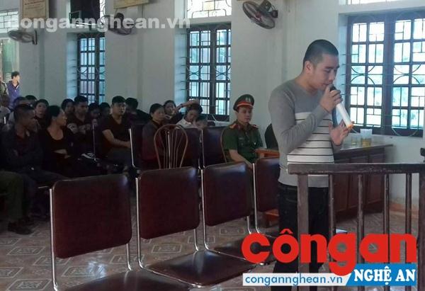 Bị cáo Nguyễn Quốc Việt tại phiên tòa
