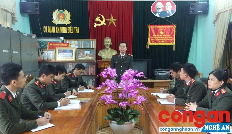 Cơ quan An ninh điều tra họp triển khai phương án bắt giữ đối tượng Nguyễn Văn Hóa