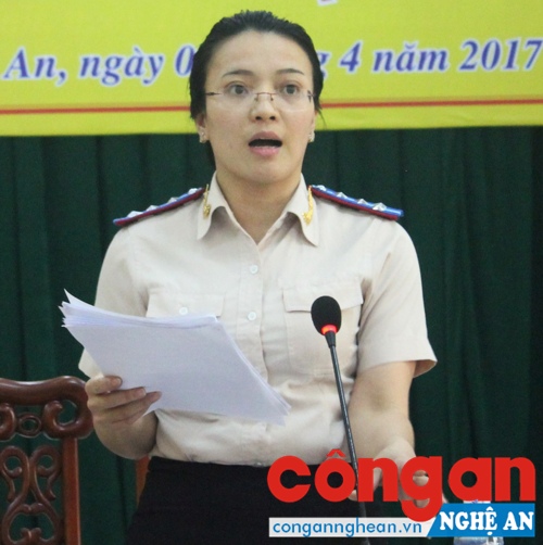 Bà Hoàng Thị Thu Trang, Cục trưởng Cục THADS Nghệ An cho rằng cần có sự phối hợp hơn nữa giữa các ngành chức năng trong việc cưỡng chế thi hành án