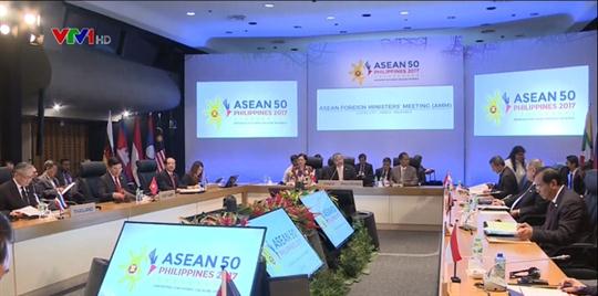 Quang cảnh Hội nghị Bộ trưởng Ngoại giao ASEAN sáng 28/4.