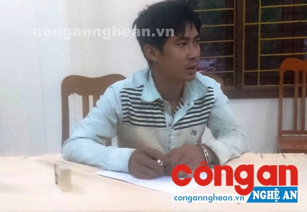 Đối tượng Nguyễn Thế Biên bị bắt trên đường đi mua ma túy về sử dụng
