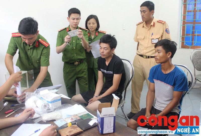 Công an huyện Nghi  Lộc bắt giữ 2 đối tượng chuyên cung cấp ma túy đá tại các khu công nghiệp ở 2 tỉnh Nghệ An và Thanh Hóa.
