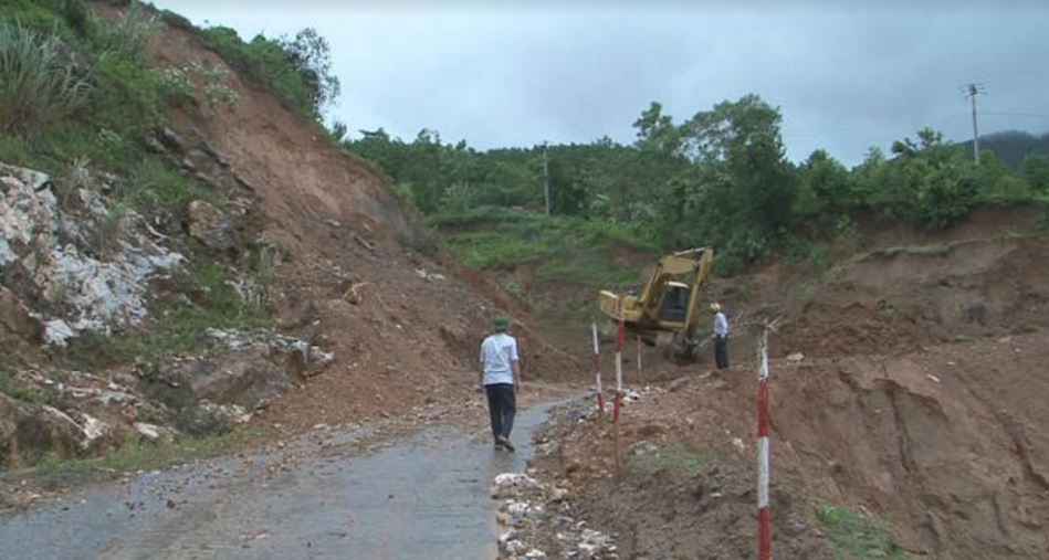 Miền núi Nghệ An thường xuyên phải hứng chịu nhiều thiệt hại do sạt lở đất. Ảnh: NTV