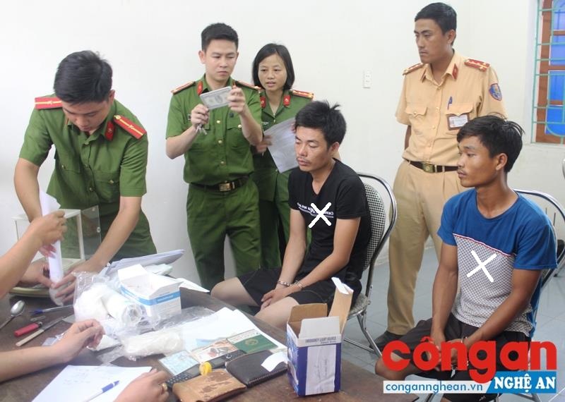 Công an huyện Nghi Lộc bắt 2 đối tượng (X) trong Chuyên án 617Đ