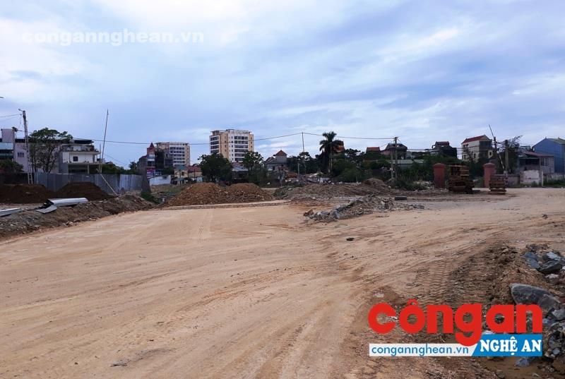 Dự án xây dựng đường 72 m TP Vinh - Hưng Tây đang vướng mặt bằng