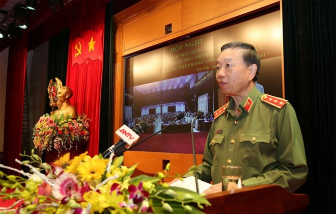 Bộ trưởng Tô Lâm phát biểu chỉ đạo hội nghị.