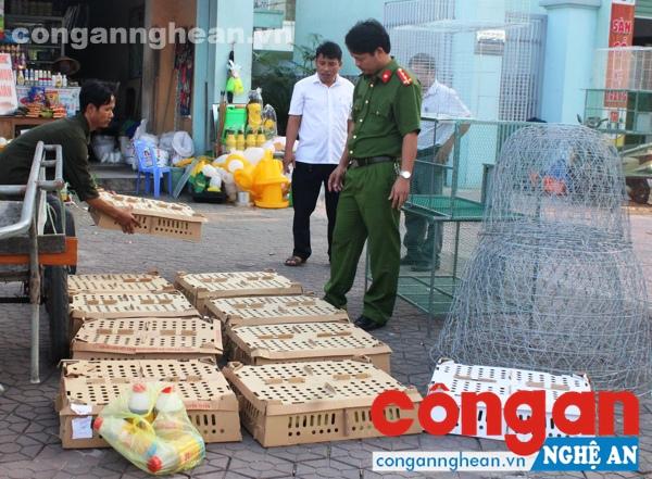 Cảnh sát Môi trường Công an tỉnh bàn giao hàng nghìn con gia cầm cho lực lượng chức năng