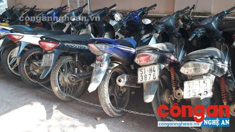 Công an huyện Quỳ Hợp đã thu giữ 20 xe máy do các đối tượng lấy trộm