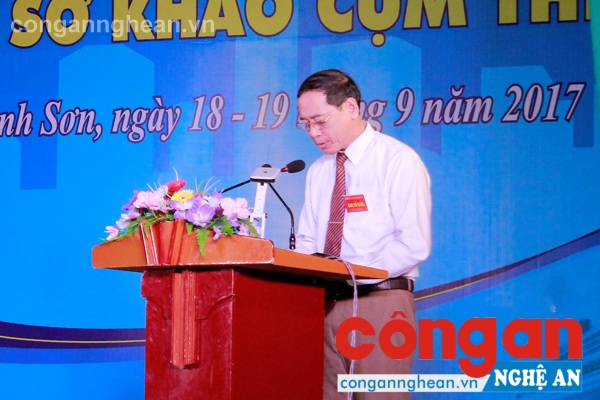 Ông Hoàng Quốc Hào- Giám đốc Sở Tư pháp, Trưởng ban Tổ chức hội thi khai mạc và tổng kết hội thi