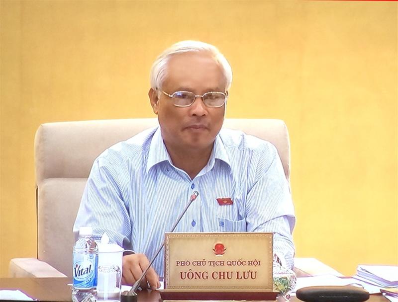 Phó Chủ tịch Quốc hội Uông Chu lưu điều hành phiên họp ngày 19/9