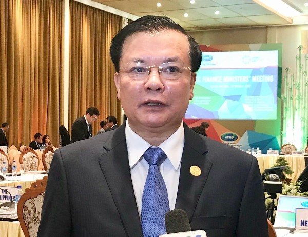 Bộ trưởng Tài chính Việt Nam Đinh Tiến Dũng (Ảnh: M.P)