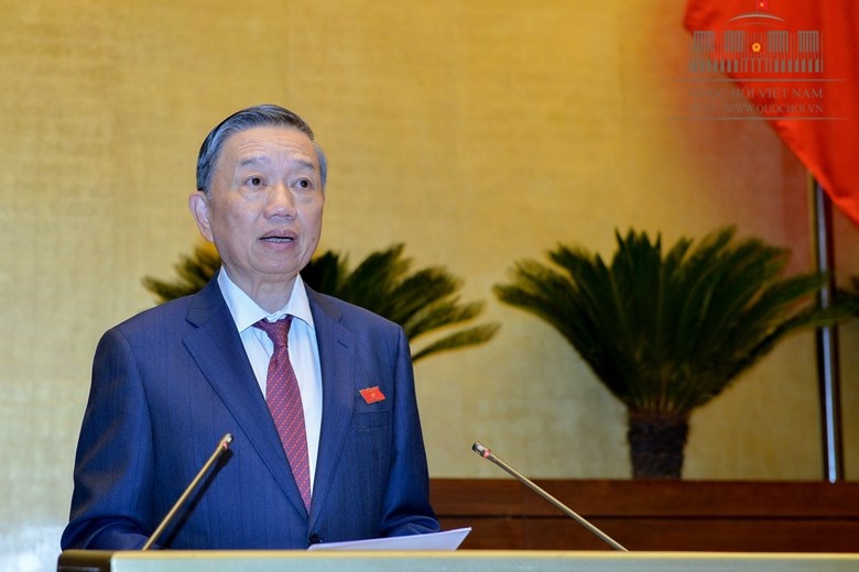 Bộ trưởng Bộ Công an Tô Lâm (Ảnh: quochoi.vn)