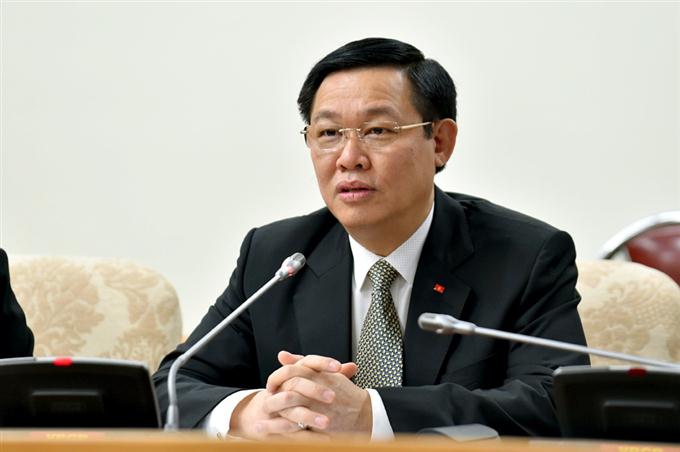 Phó Thủ tướng Vương Đình Huệ phát biểu tại buổi làm việc với ILO tại Việt Nam