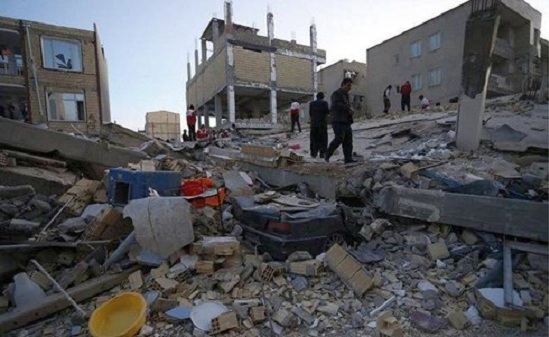 Quang cảnh trận động đất tại khu vực Iran-Iraq. Ảnh: Reuters