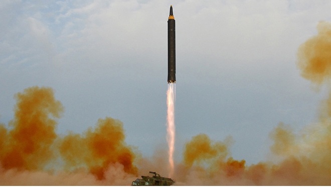 Triều Tiên lại phóng tên lửa ngày 29-11. Ảnh KCNA