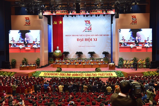 Sáng 10/12, Đại hội đại biểu toàn quốc Đoàn TNCS Hồ Chí Minh lần thứ XI, nhiệm kỳ 2017–2022 đã chính thức khai mạc.
