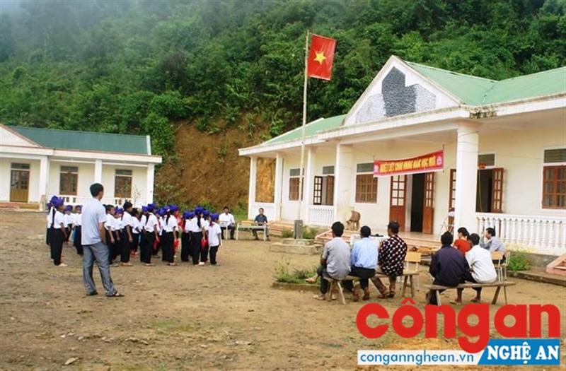 Điểm trường Kèo Phà Tú, Trường Tiểu học Bắc Lý 2, xã Bắc Lý, huyện Kỳ Sơn - một trong những điểm trường ở Kỳ Sơn được đầu tư xây dựng khang trang