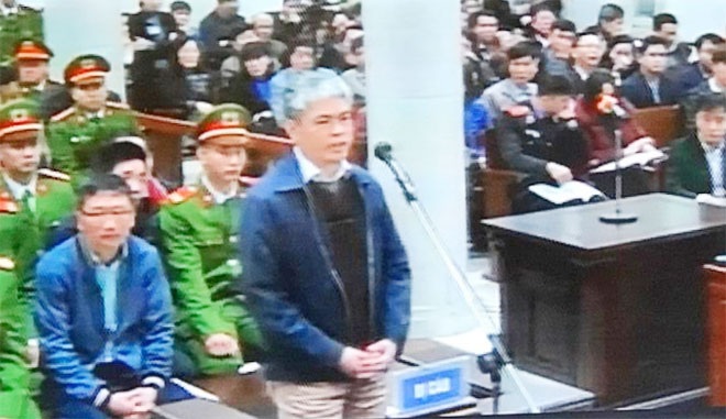 Nguyễn Xuân Sơn tại phiên tòa