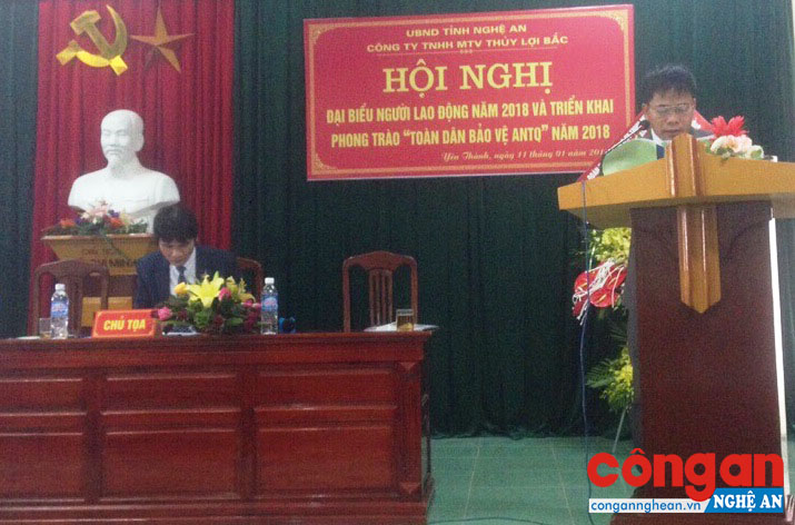 Hội nghị triển khai phong trào tại Công ty Thủy lợi Bắc Nghệ An.