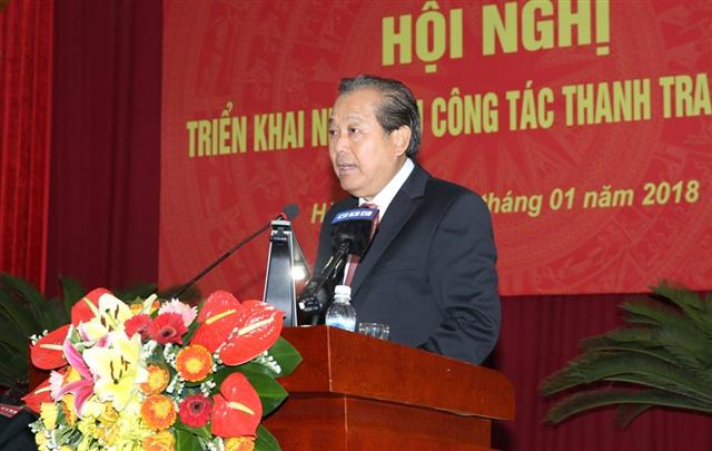 Phó Thủ tướng Trương Hòa Bình phát biểu chỉ đạo tại Hội nghị. Ảnh: VGP/Lê Sơn