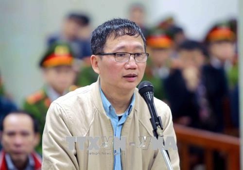 Bị cáo Trịnh Xuân Thanh nói lời nói sau cùng trước phiên nhị án. 