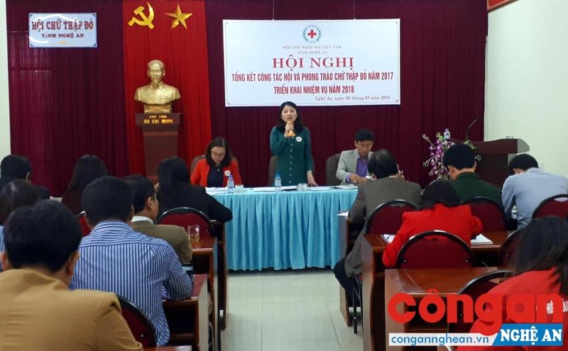 Hội Chữ thập đỏ tỉnh Nghệ An tổng kết chương trình công tác