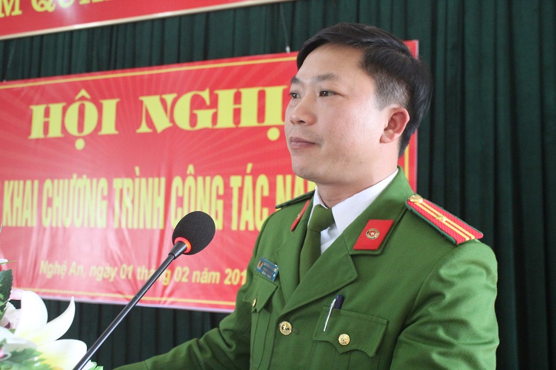Thiếu tá Nguyễn Công Dung, Phó giám thị Trại tam giam khai mạc hội nghị