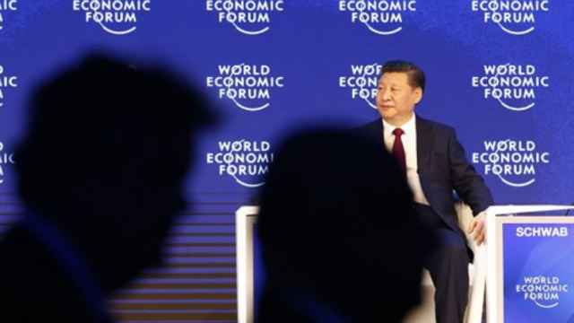 Chủ tịch Trung Quốc Tập Cận Bình tại Diễn đàn Davos. Ảnh: Reuters.
