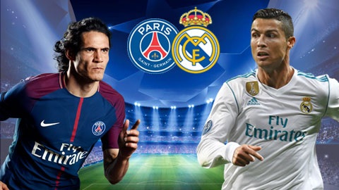 Người hâm mộ bóng đá có thể xem trận PSG - Real Madrid trên tivi vào tối nay