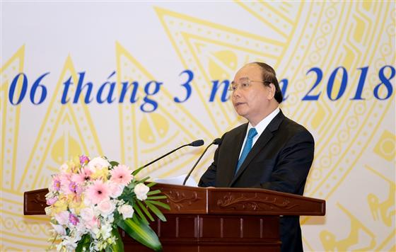 Thủ tướng Nguyễn Xuân Phúc: Lời nói trái tai nhưng là lời báo động, cần lắng nghe từ Ủy ban GSTCQG - Ảnh: VGP/Quang Hiếu