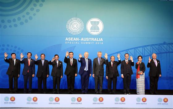 Trưởng đoàn các nước dự Hội nghị Cấp cao đặc biệt ASEAN-Australia. Ảnh: VGP