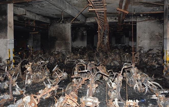 Sự cố cháy hầm giữ xe khiến 13 người tử vong