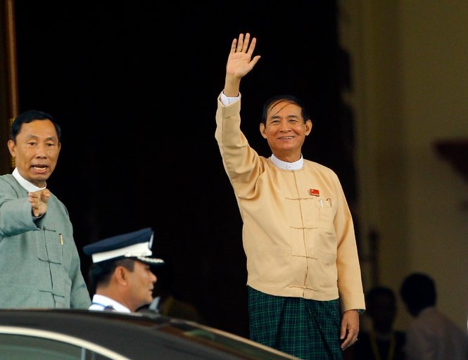 Ông U Win Myint trở thành Tổng thống thứ 10 của Myanmar kể từ năm 1948 - Ảnh: AP
