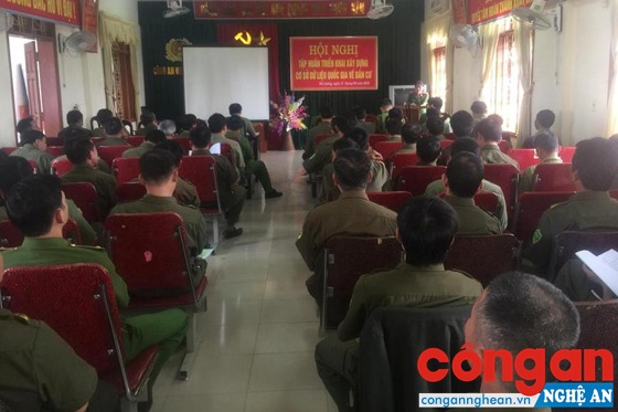 Hội nghị tập huấn tại Công an huyện Đô Lương