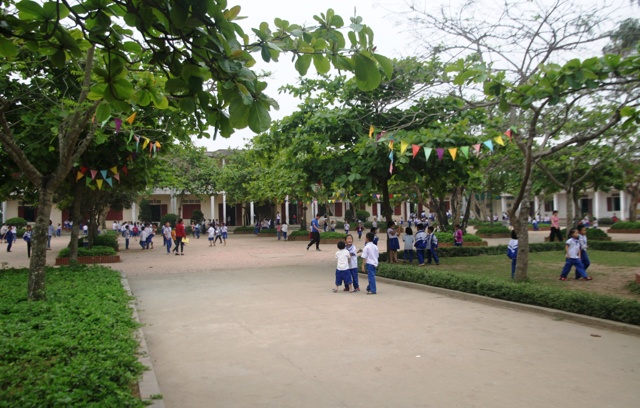Toàn cảnh Trường Tiểu học Nghi Phong, huyện Nghi Lộc, Nghệ An