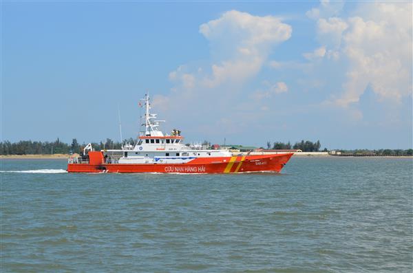 Tàu cứu nạn hàng hải SAR 411 xuất phát tìm kiếm  các ngư dân bị nạn trên biển